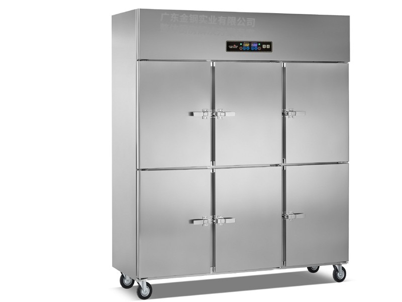 立式六门明管双机双温冷冻冷藏柜系列