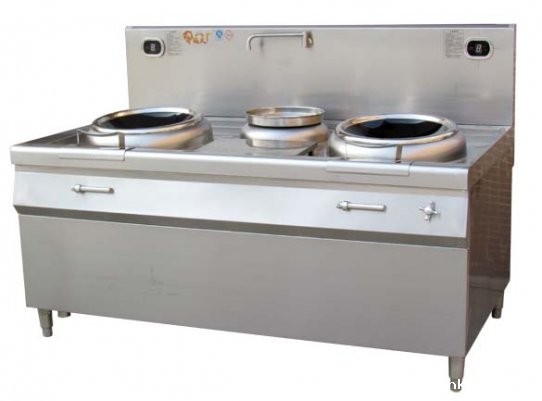 双头单尾电磁小炒炉