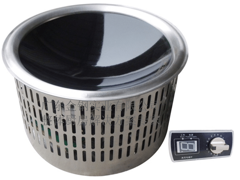 电磁嵌入式凹面炉