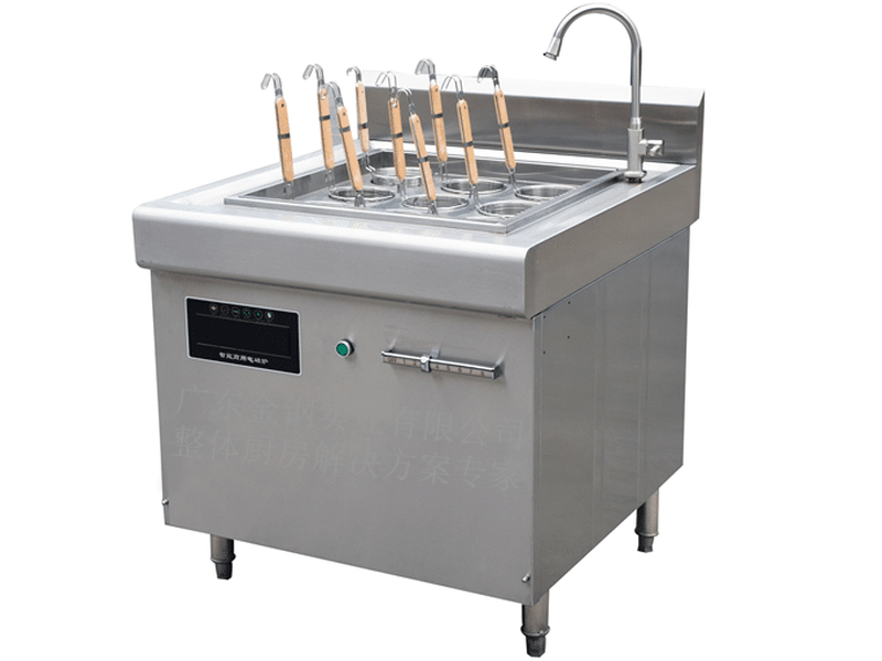 电磁手动式九头煮面炉