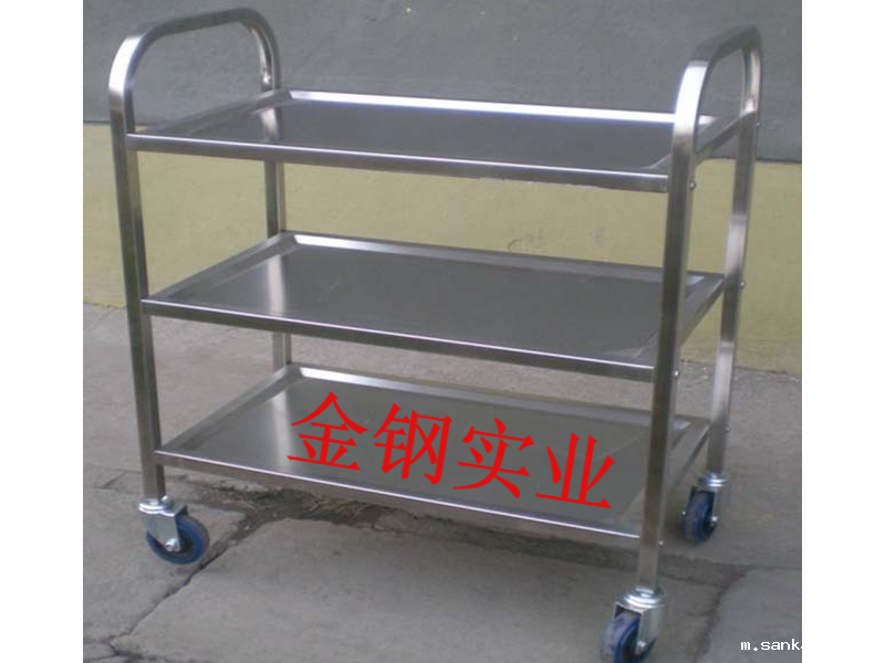 不锈钢三层推车A