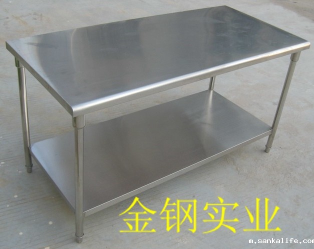 不锈钢双层工作台